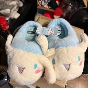Sanrio Cinnamoroll Cozy Blue and White Slippers